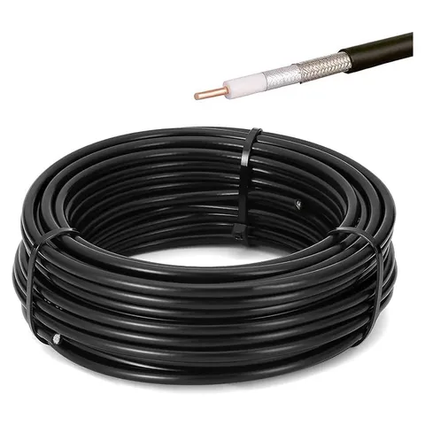 MOOKEERF RG58 Coax Cable (No Connectors) (Black)