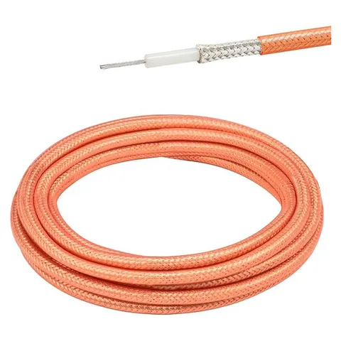 MOOKEERF RG400 Coax Cable (No Connectors), Double Shield