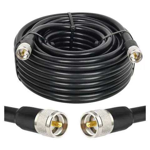 MOOKEERF RG213 PL-259 to PL-259 Coax Cable