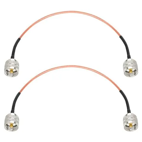 MOOKEERF RG316 PL-259 to PL-259 Coax Cable