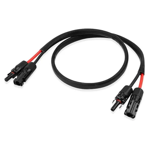 MOOKEERF Solar Panel Extension Cable, Flame-Retardant Sleeve