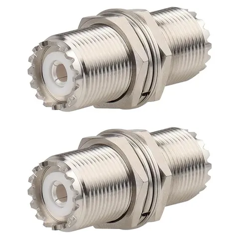 MOOKEERF SO-239 to SO-239 Adapter, Bulkhead